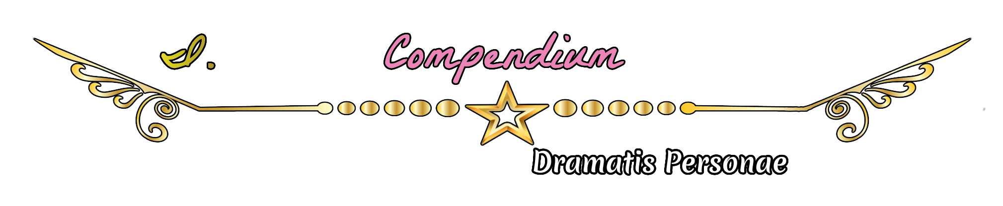 Arc 1 - Compendium - Dramatis Personae